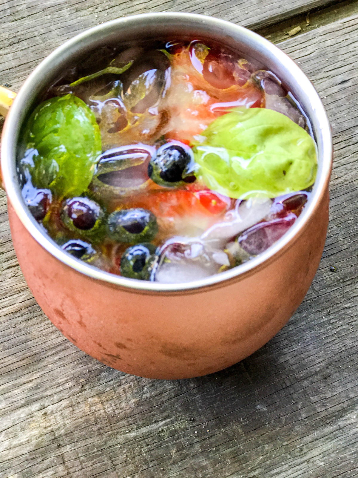 Berry Basil Moscow Mule