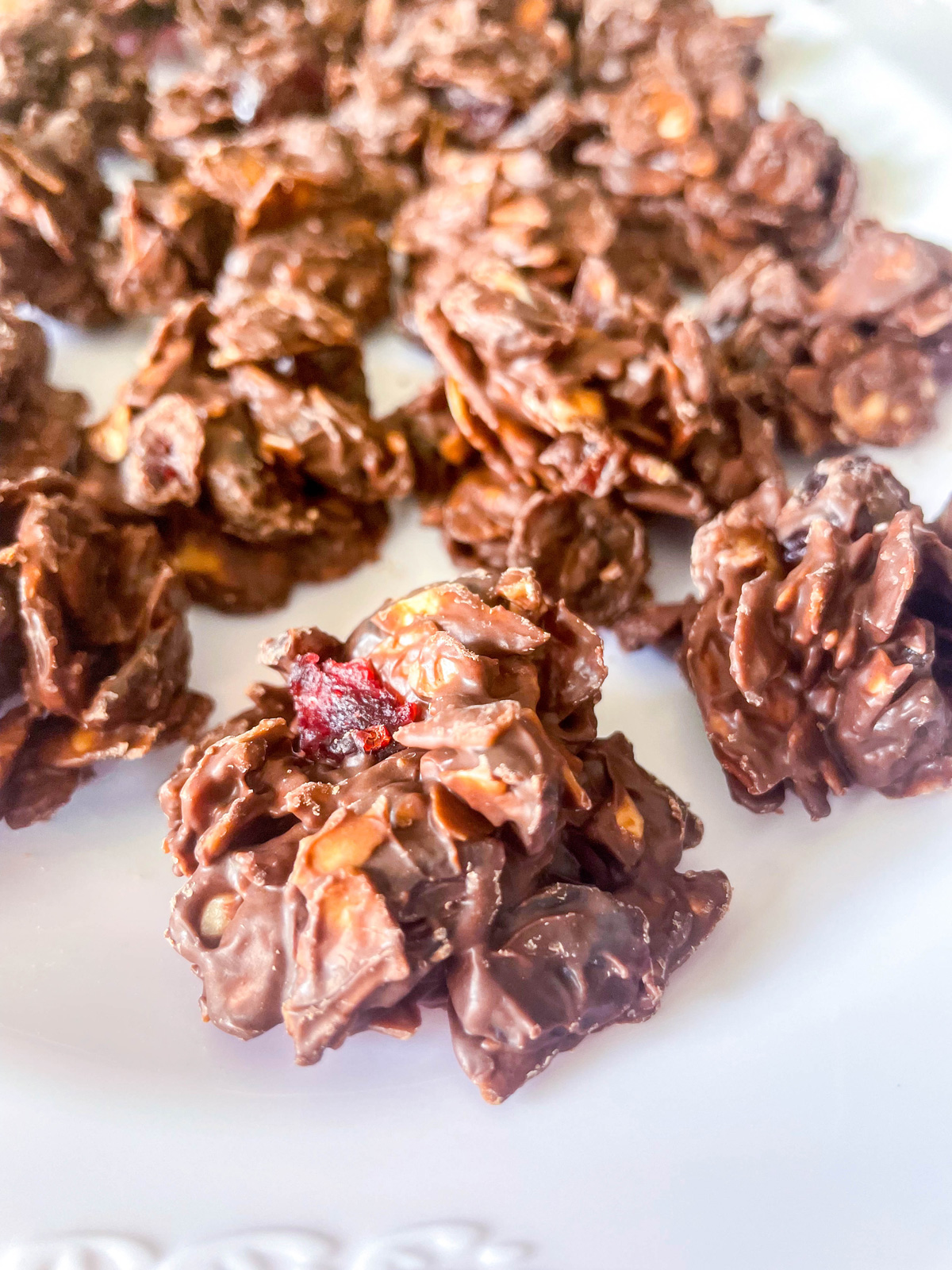 Chocolate Almond Cranberry Clusters