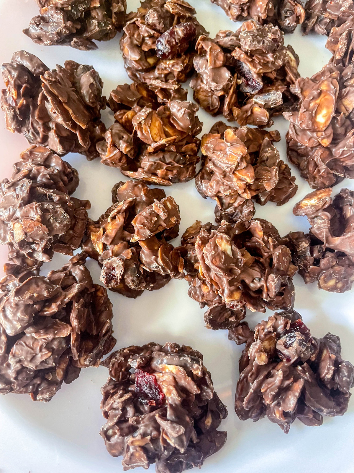 Chocolate Almond Cranberry Clusters