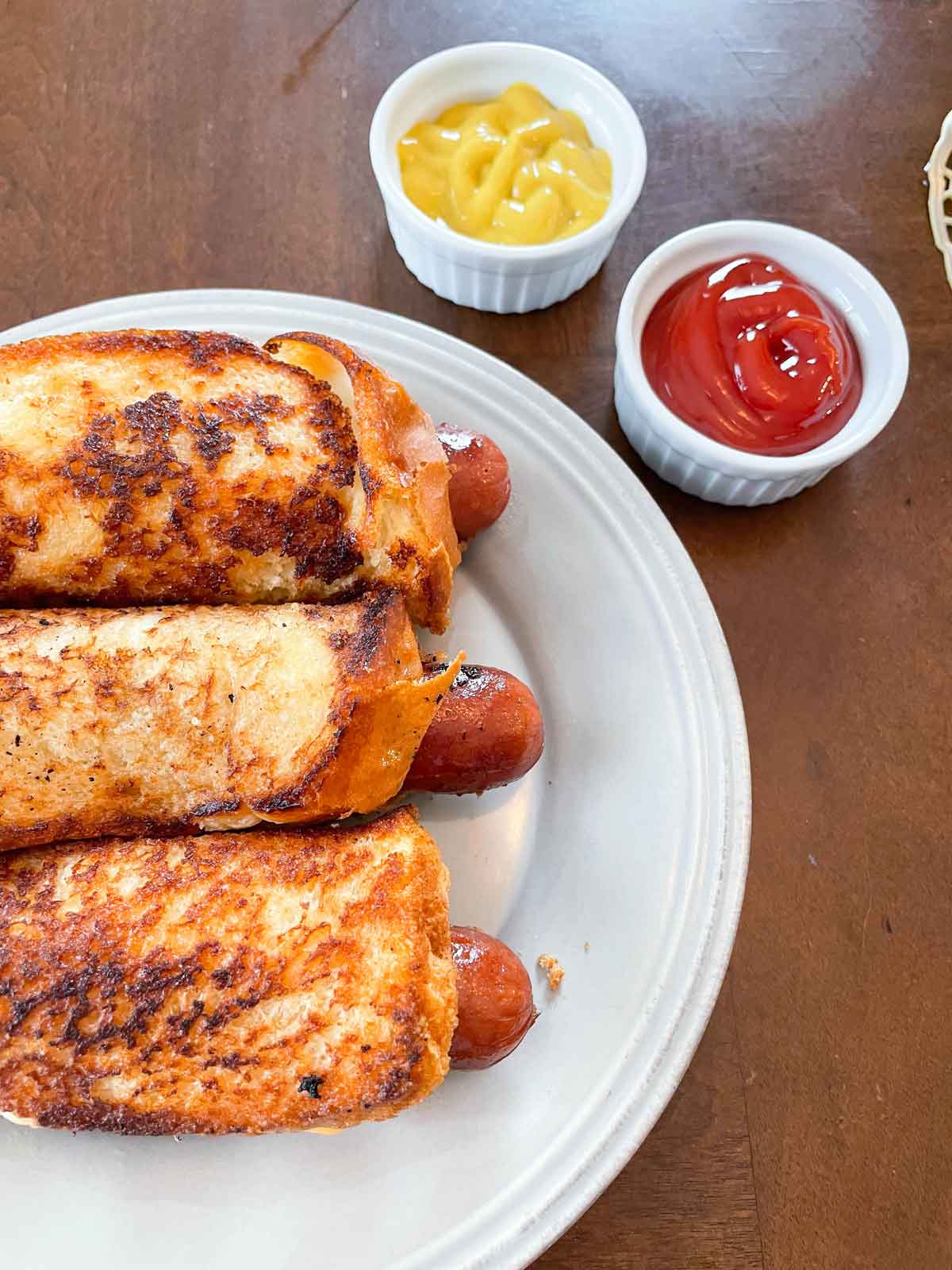 Air Fryer Grilled Cheese Hot Dogs