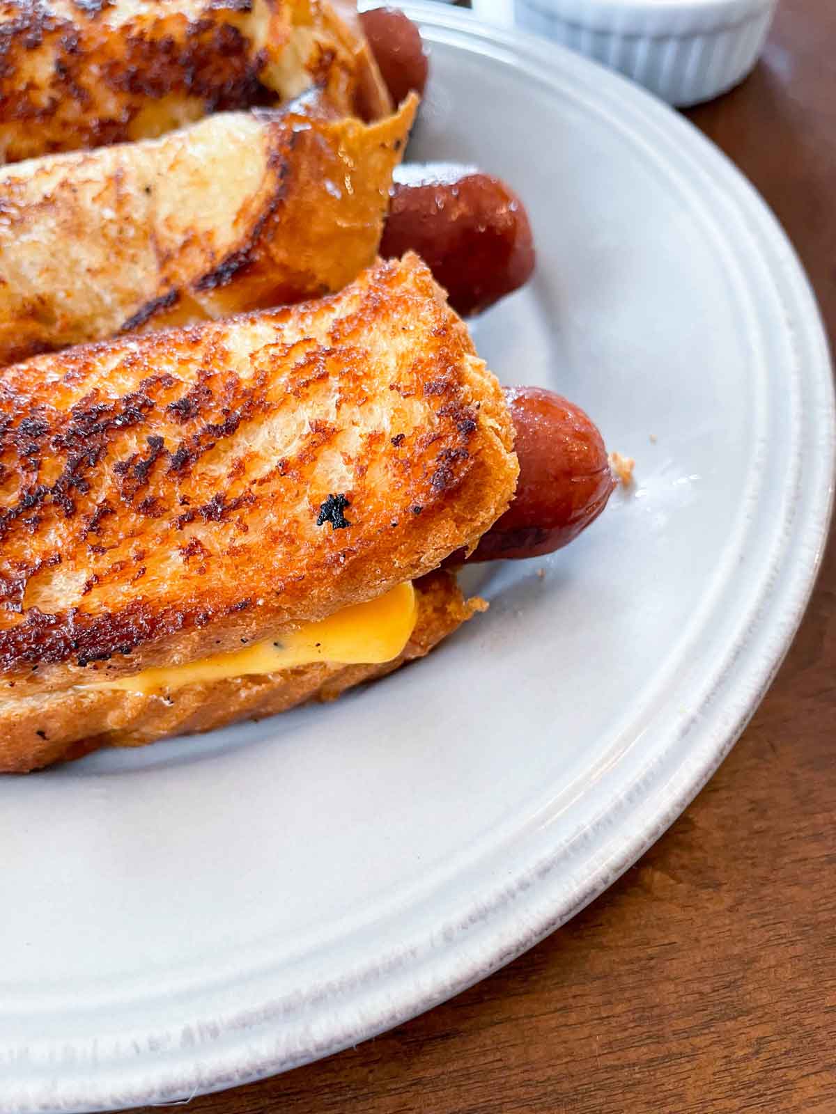 Air Fryer Grilled Cheese Hot Dogs