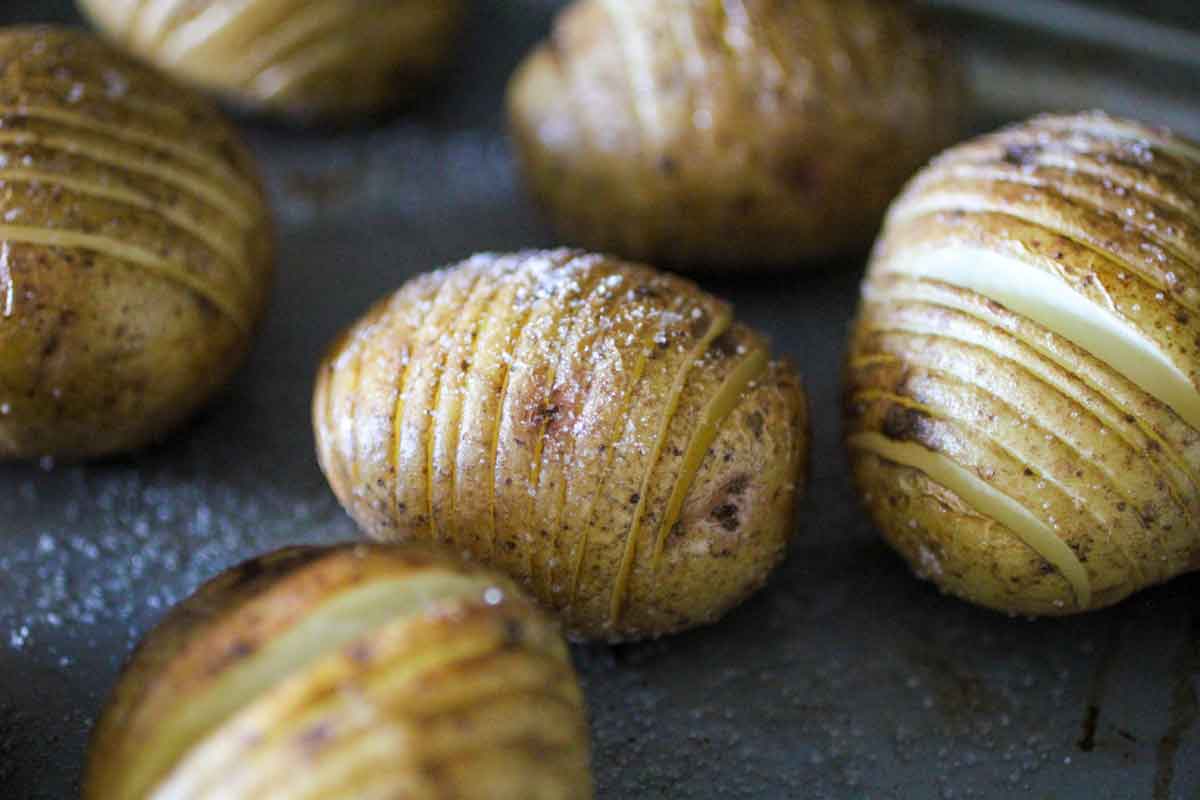 Loaded Hasselback Potatoes Mini Size