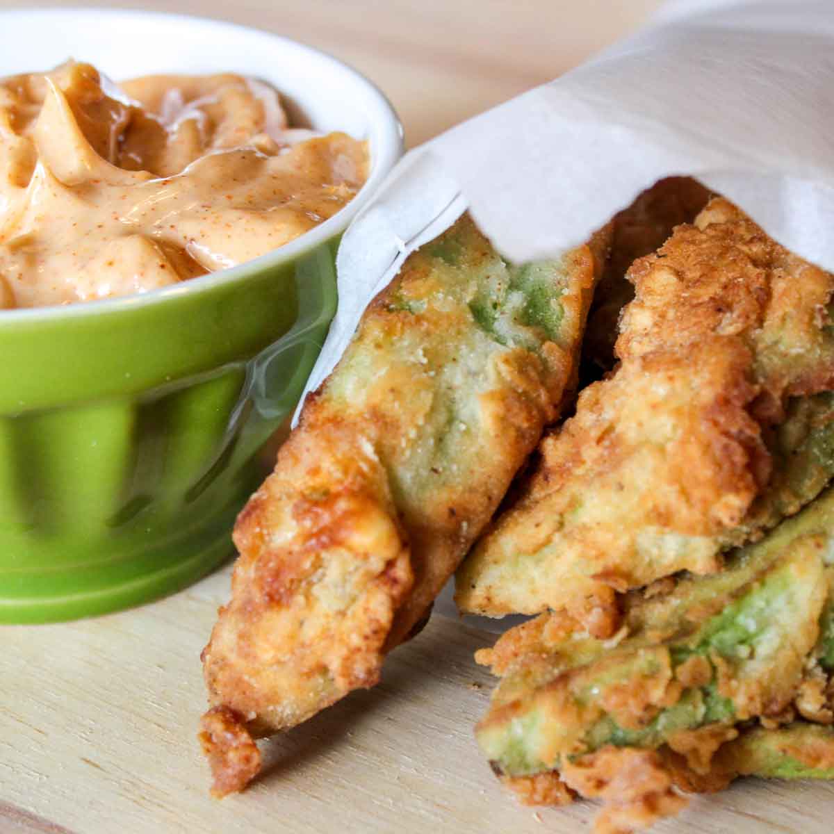 Best Avocado Fries with Garlic Lime Chili Aioli