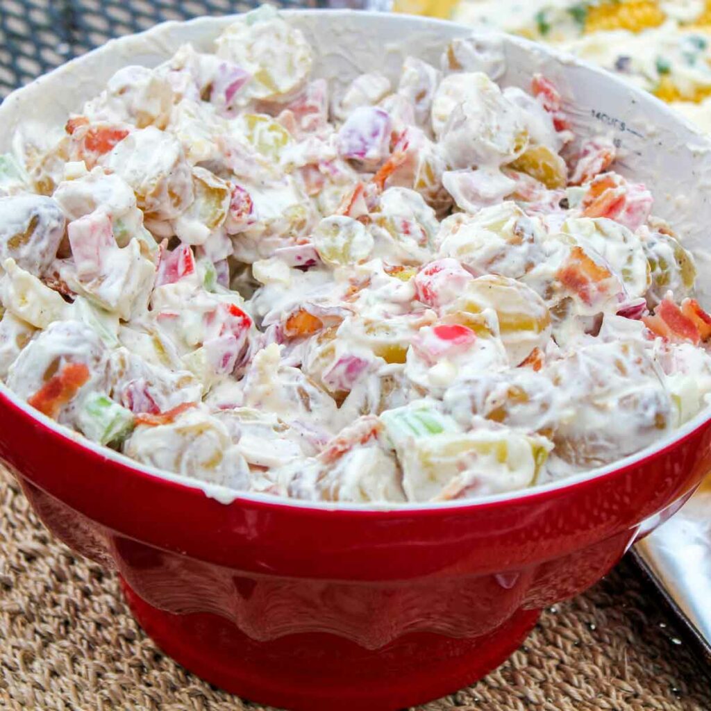 Creamy Potato Salad with Bacon for a Budget Friendly BBQ – Daily Dish ...