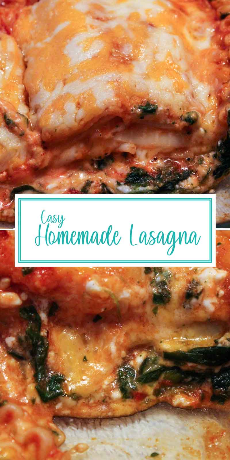 Easy Homemade Lasagna Pin
