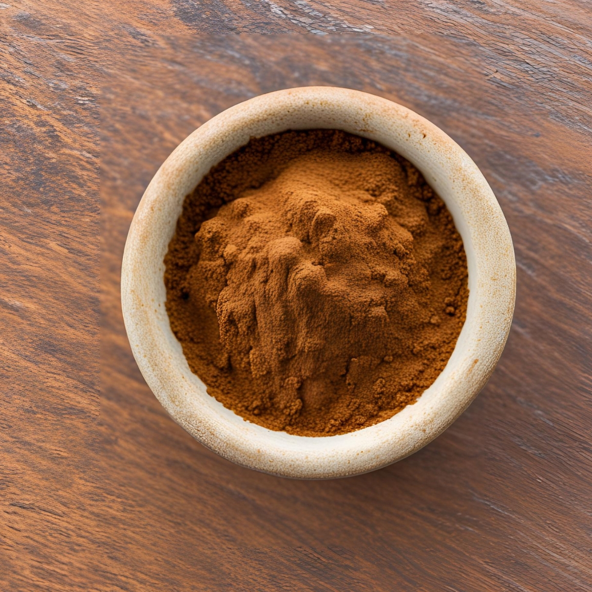 Homemade Apple Pie Spice in a White Bowl