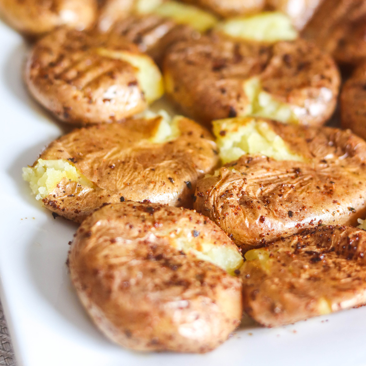 Air Fryer Smashed Potatoes Featured Image