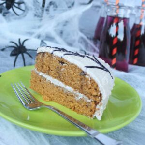 Cinnamon Frosted Pumpkin Spice Layer Cake