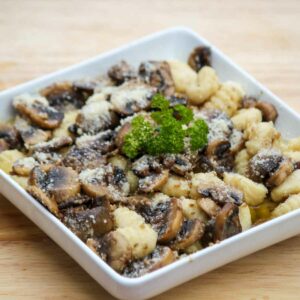 Gnocci and Mushrooms in a Brown Butter Sauce