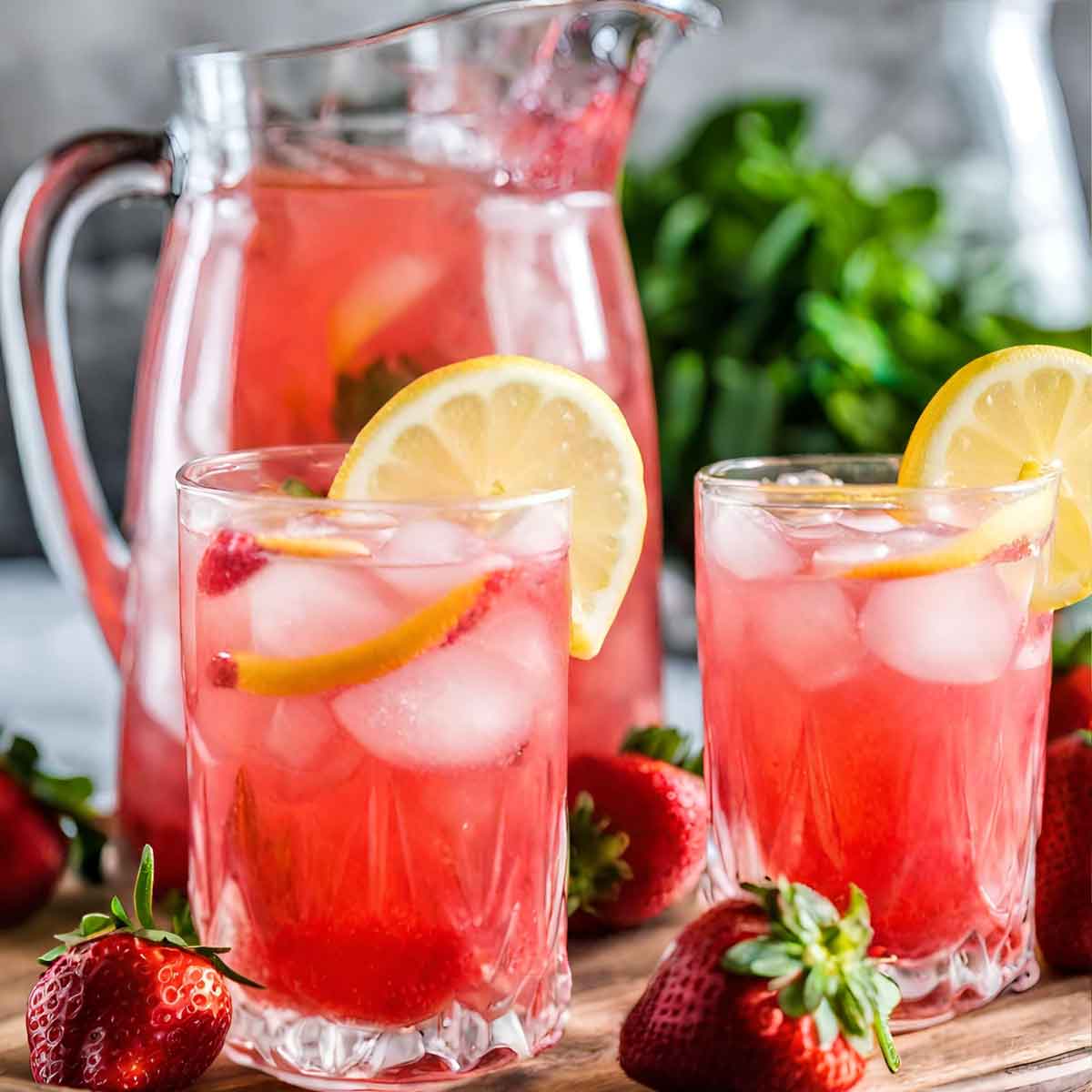 Homemade Strawberry Lemonade Featured Image