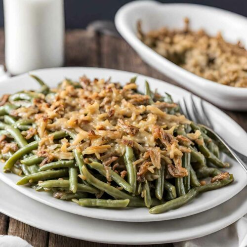 dressed up green bean casserole Gourmet Green Bean Casserole