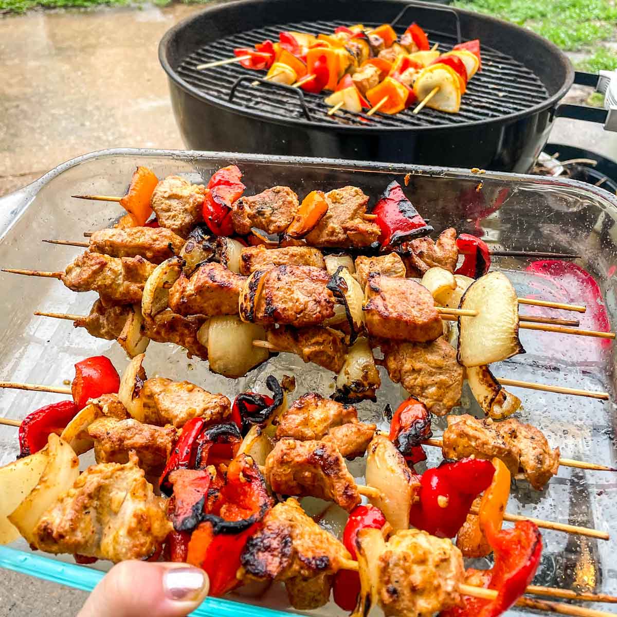 Featured Image for Best Juicy Grilled Chicken Kabobs